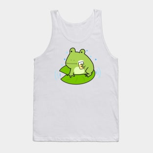 Cheers Kanpai Beer Fogg Cute Kawaii Funny Meme Animal Art Tank Top